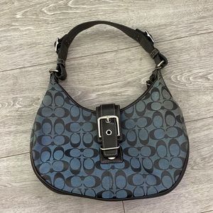 COACH/HOBO  G3J-6363 DENIM SIGNATURE BUCKLE